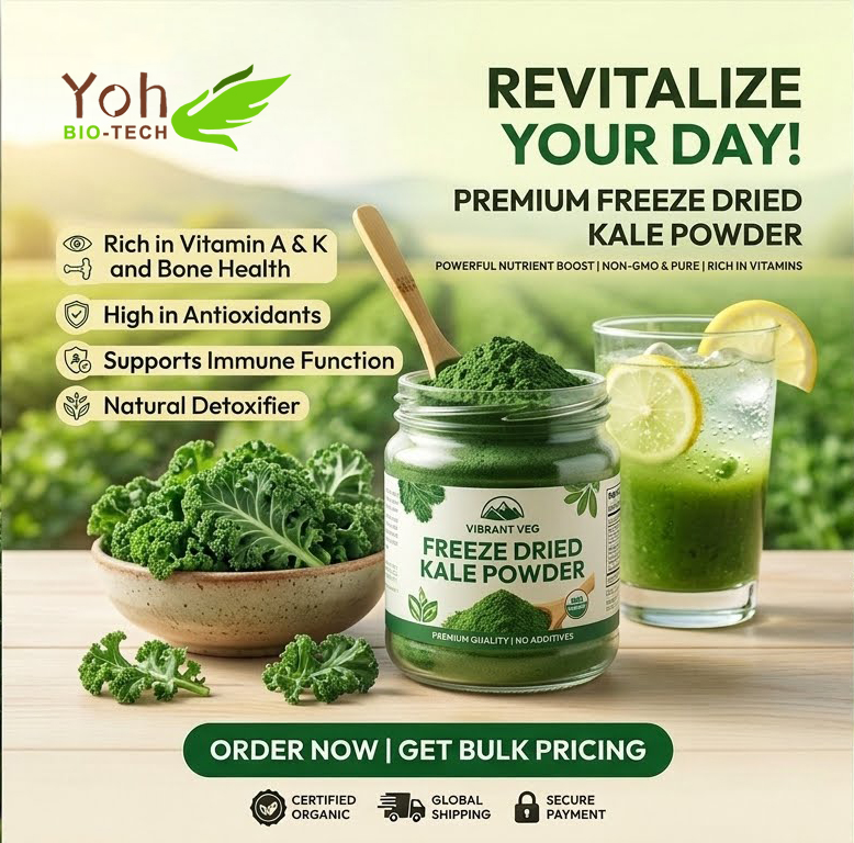 Freeze dried kale powder