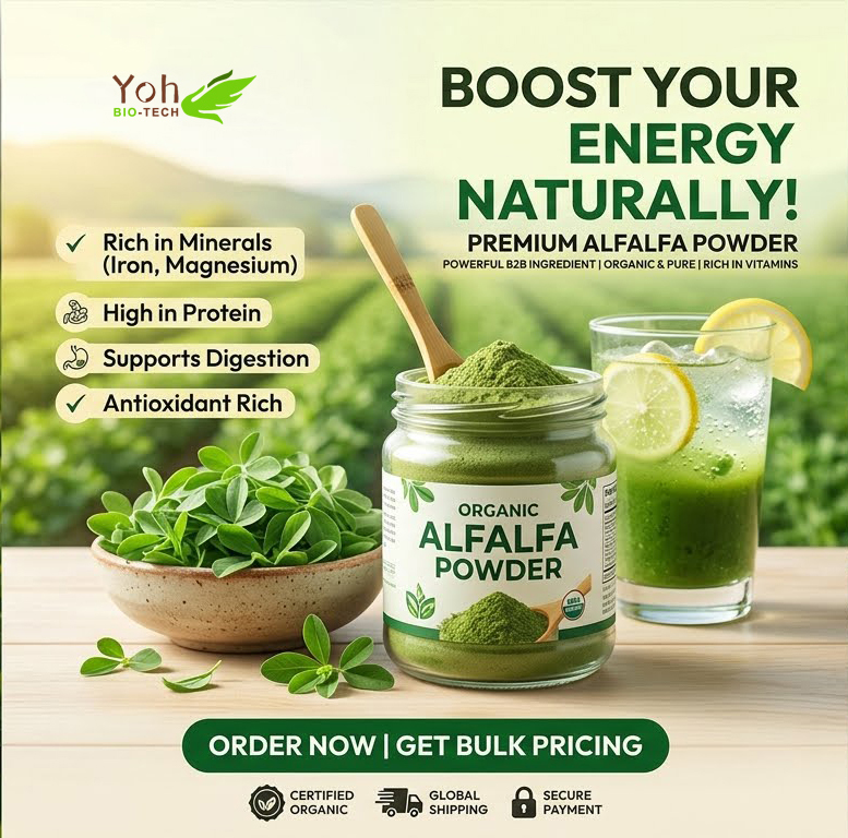 organic alfalfa leaf powder